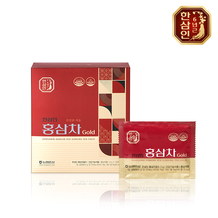 Hansamin Korean Red Ginseng Tea Gold / 3g*50 sachets